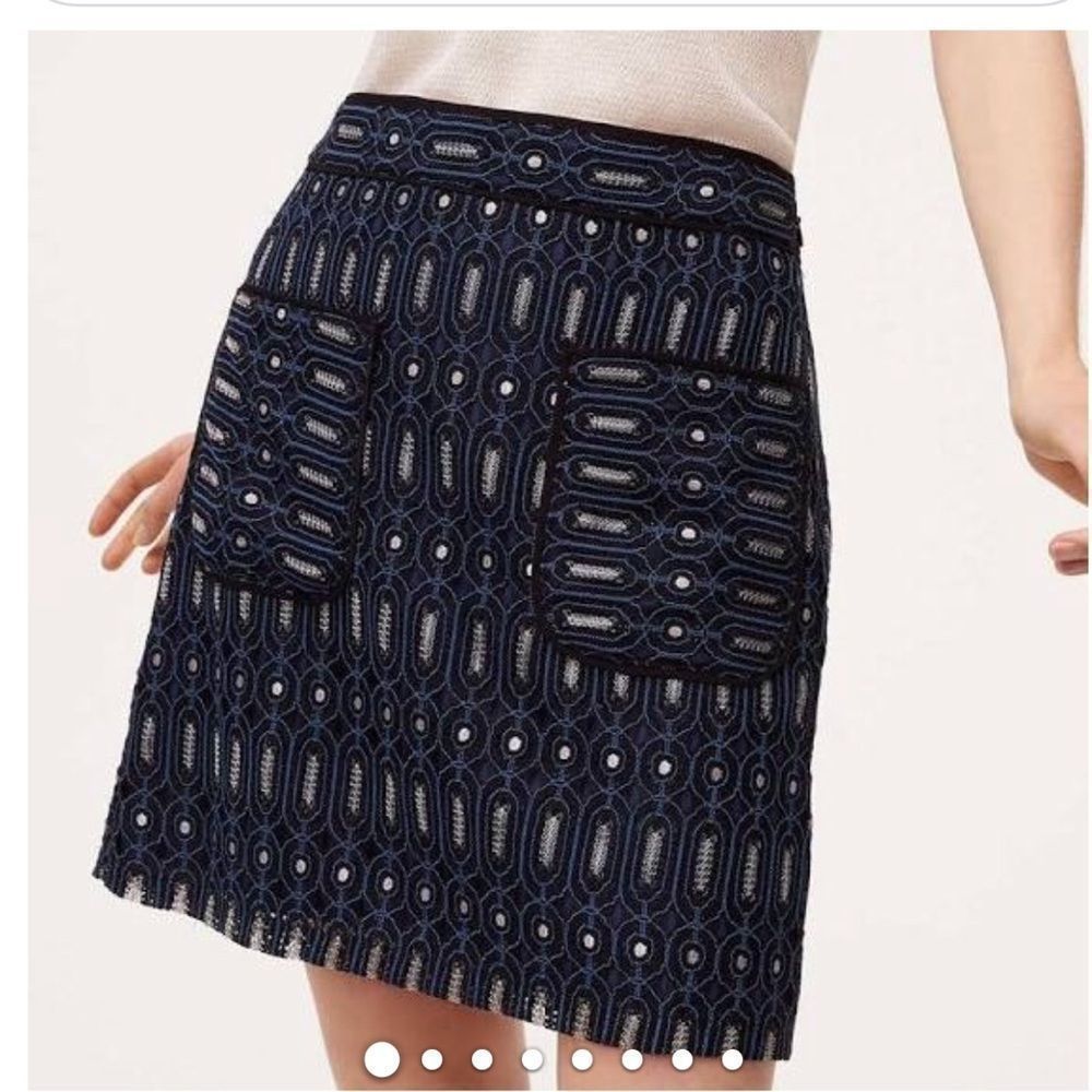 Blue Metallic Circuit skirt (0) and top (XS)-Sold as set as a “dress”